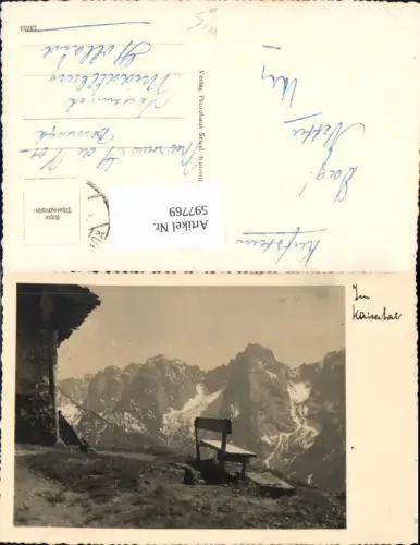 597769,Foto Ak Im Kaisertal Bank b. Kufstein