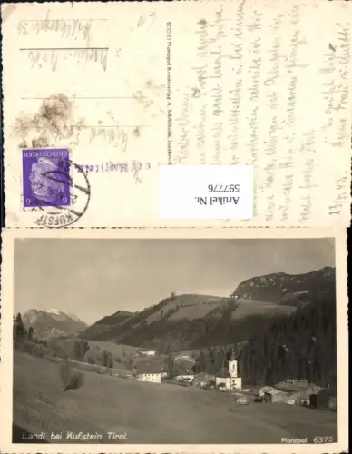597776,Foto Ak Landl b. Kufstein Ansicht