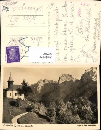 597780,Foto Ak Antoniuskapelle Kaisertal Ebbs Kufstein