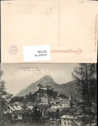 597788,Kufstein m. d. Pendling Festung