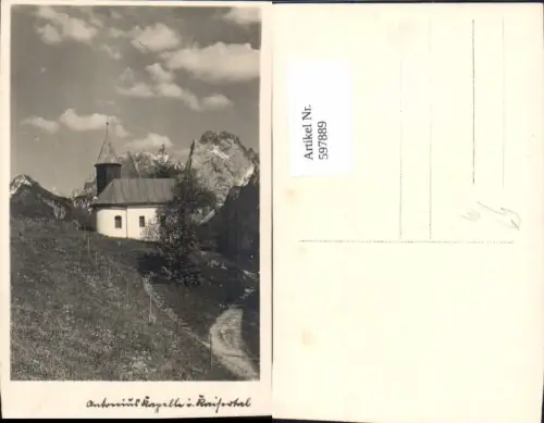 597889,Foto Ak Antoniuskapelle Kaisertal Ebbs