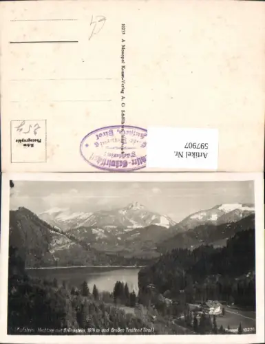 597907,Foto Ak Kufstein Hechtsee m. Brünnstein u. Großen Traiten