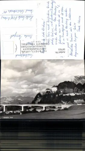 597931,Kufstein Ansicht m. Brücke Festung
