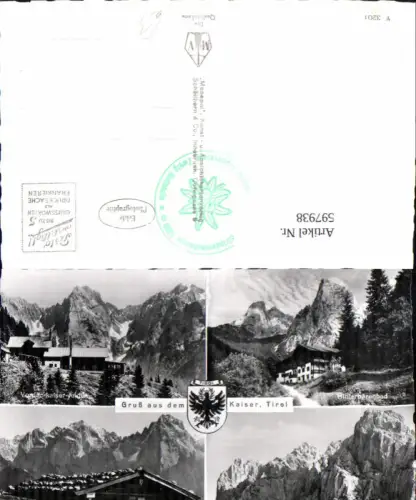597938,Mehrbild Ak Hinterbärenbad b. Kufstein Vorderkaiserfelden Hütte Ebbs