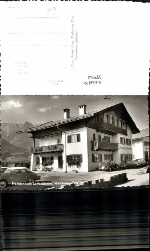 597952,Foto Ak Walchsee Fremdenheim Lettenbichler VW Käfer