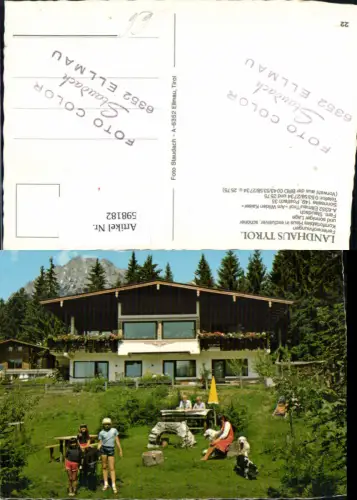 598182,Ellmau Landhaus Tyrol Pferd Pony m. Kinder