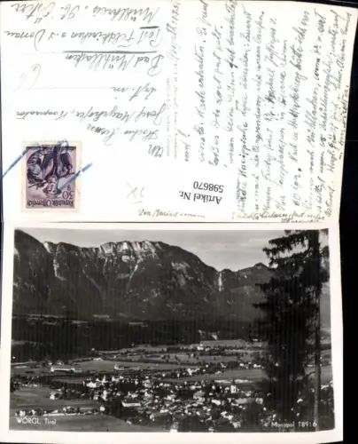 598670,Foto Ak Wörgl Totale