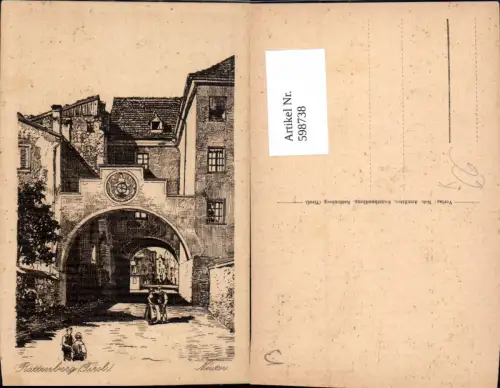 598738,Künstler Ak Rattenberg Neutor