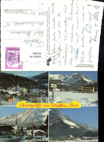 622068,Mehrbild Ak Scheffau a. Wilden Kaiser Winteransichten