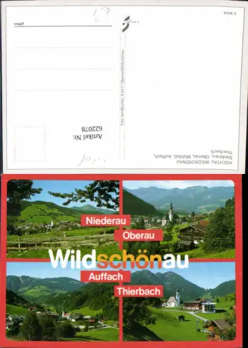 622078,Mehrbild Ak Wildschönau Niederau Oberau Auffach Thierbach