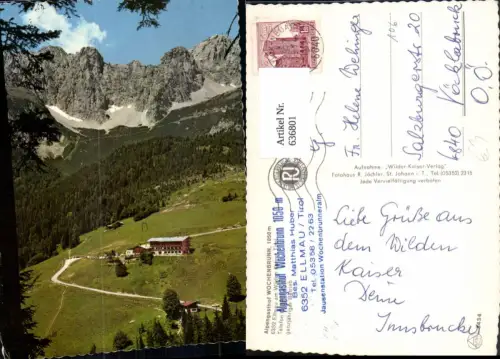 636801,Ellmau a. Wilden Kaiser Alpengasthof Wochenbrunn