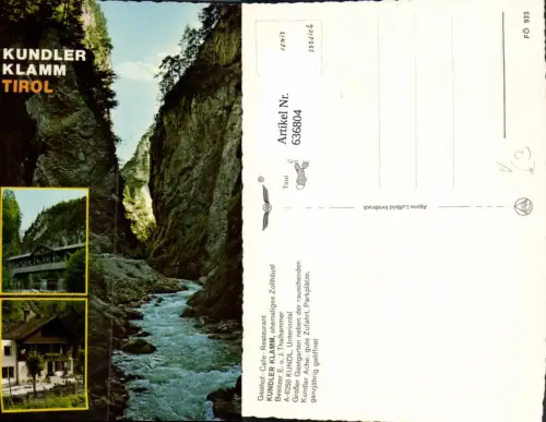 636804,Kundl Kufstein Unterinntal Kundler Klamm Alpine Luftbild FÖ 933