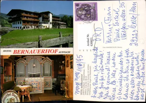 636821,Mehrbild Ak Auffach Wildschönau Hotel Bernauerhof