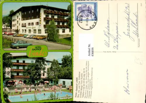 636839,Mehrbild Ak Wörgl Tirol Hotel Gasthof Linde