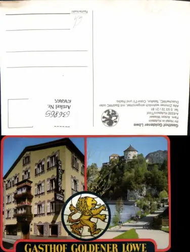 636865,Mehrbild Ak Kufstein Gasthof Goldener Löwe