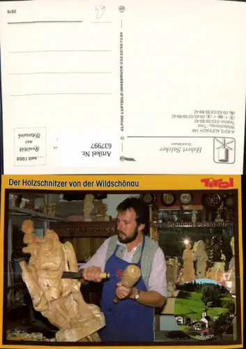 637997,Wildschönau Auffach Holzbildhauer Hubert Salcher Holzschnitzer