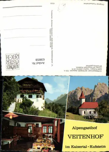 638058,Mehrbild Ak Kufstein Alpengasthof Veitenhof Kaisertal