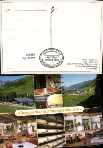 638080,Mehrbild Ak Auffach Wildschönau Alpengasthof Schönangeralm Käserei
