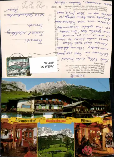 638136,Mehrbild Ak Ellmau a. Wilden Kaiser Alpengasthof Wochenbrunn