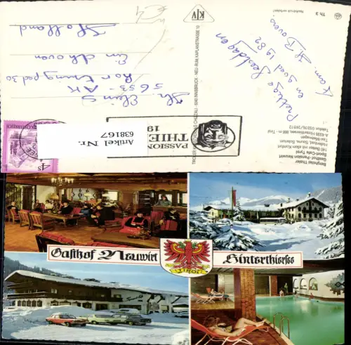 638167,Mehrbild Ak Thiersee Hinterthiersee Berghotel Thaler Gasthof Pension Neuwirt Sport-Cafe Tyrol