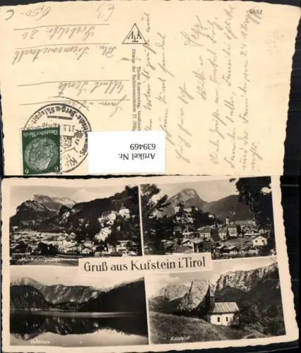 639469,Mehrbild Ak Kufstein Hechtsee Kaisertal m. Pendling