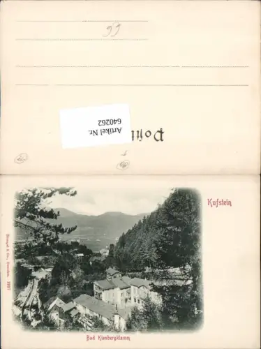 640262,Kufstein Bad Kienbergklamm pub Stengel e Co. 2927
