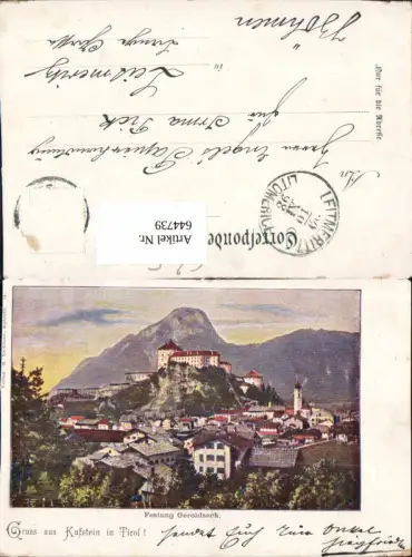 644739,Gruss aus Kufstein in Tirol Festung Geroldseck
