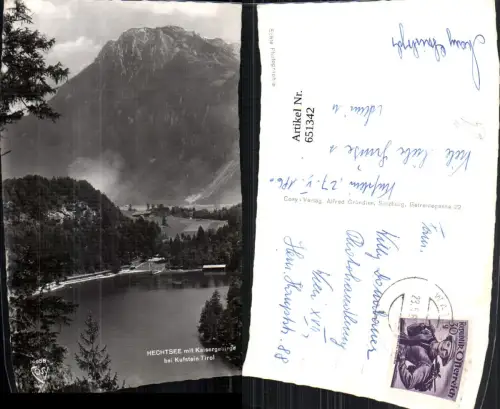 651342,Foto Ak Hechtsee m. Kaisergebirge b. Kufstein