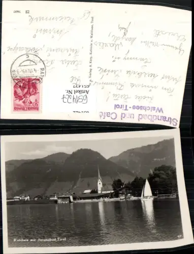 651427,Walchsee Strandbad Segelboot