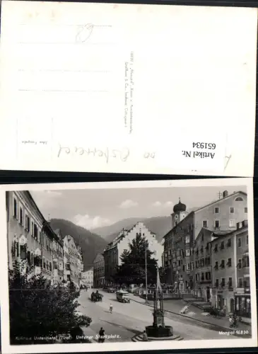 651934,Kufstein Unterinntal Unterer Stadtplatz Bus Autobus Postbus in Fahrt