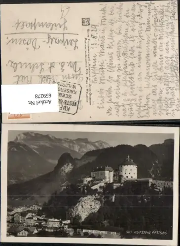 659278,Foto Ak Kufstein mit Festung
