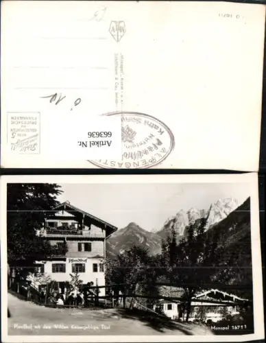 663636,Foto Ak Ebbs Pfandlhot mit dem Wilden Kaiser