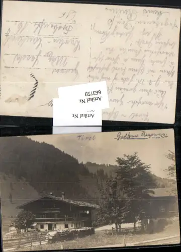 663759,tolle Foto-AK Gasthaus Ursprung Thiersee b. Kufstein