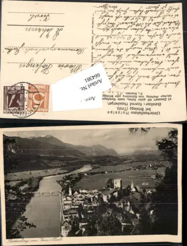 664381,Rattenberg in Tirol Reklame Ak Holzalpe Brixlegg Zudruck