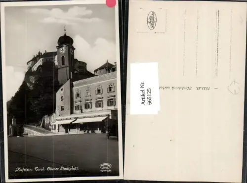 665125,Foto Ak Kufstein Oberer Stadtplatz