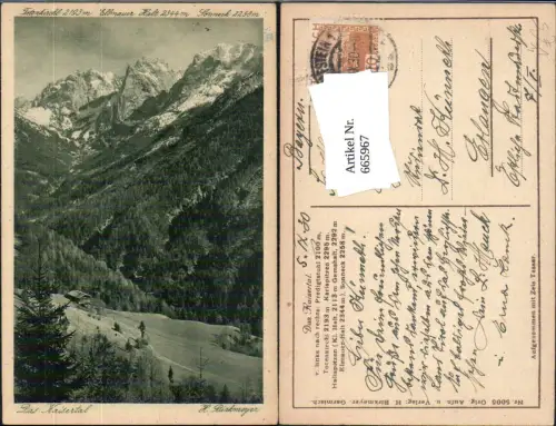665967,Kufstein Das Kaisertal Totenkirchl Ellmauer Halt pub H. Birkmeyer 5005