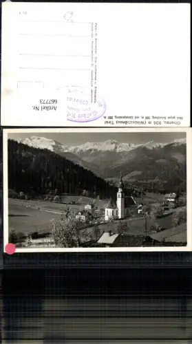 667773,Foto Ak Oberau Wildschönau i. Tirol Ansicht m. Kirche