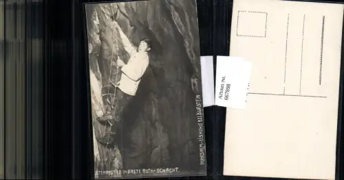 667898,seltene Foto-AK Kufstein Hundsalm Eishöhle Höhle