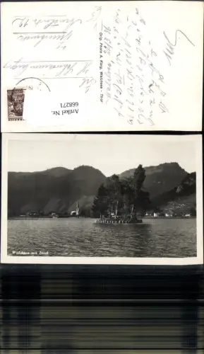668271,Foto Ak Walchsee mit Insel pub A. Karg