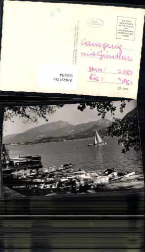 668294,Foto Ak Walchsee i. Tirol Segelboot