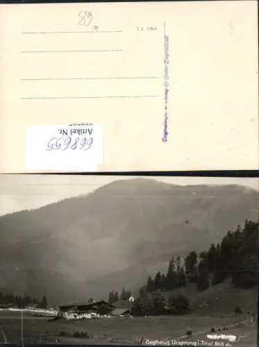 668655,Foto Ak Kufstein Gasthaus Ursprung i. Tirol
