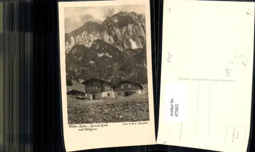 673955,Foto Ak Scheffau am Wilden Kaiser Wilder Kaiser Kaindlhütte u. Scheffauer