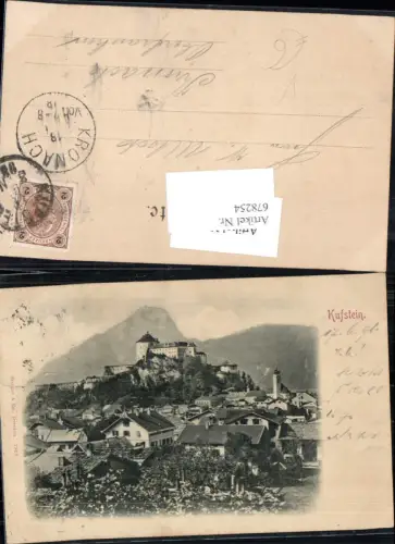 678254 Kufstein in Tirol 1898 pub Stengel e Co. 2923