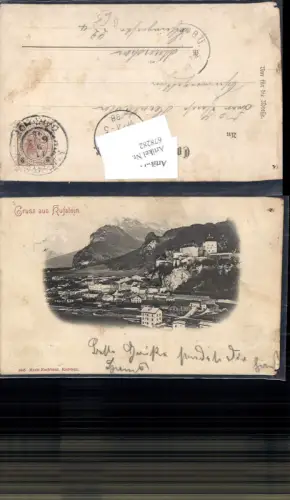 678282 Gruss aus Kufstein in Tirol Bahnhof 1900 pub Marie Nachbaur 4645