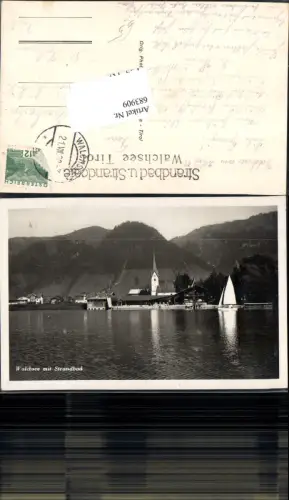 683909 Walchsee m. Segelboot Strandbad