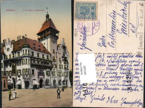 693205 Kufstein K.K. Post Sparkasse Bank gel. Grieskirchen pub Lippott e Karg 119