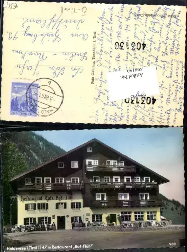 694150 Haldensee in Tirol Restaurant Rot-Flüh