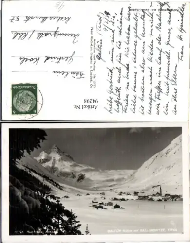 94298,Galtür m. Ballunspitze Bregenz Risch Lau 10775