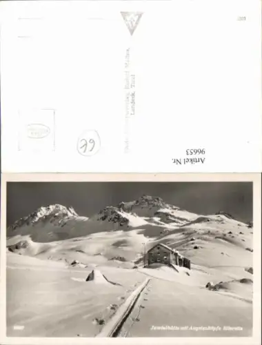 96653,Jamtalhütte m. Augstenköpfe Siloretta Wegansicht