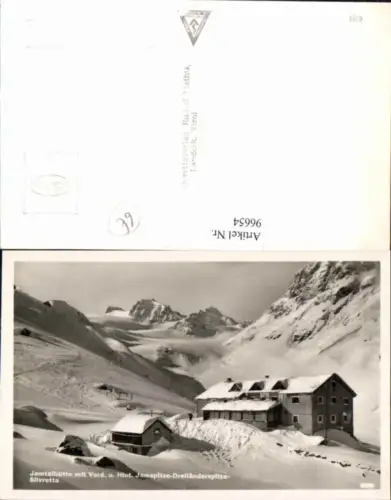 96654,Jamtalhütte m. Jamspitze Dreiländerspitze Silvretta